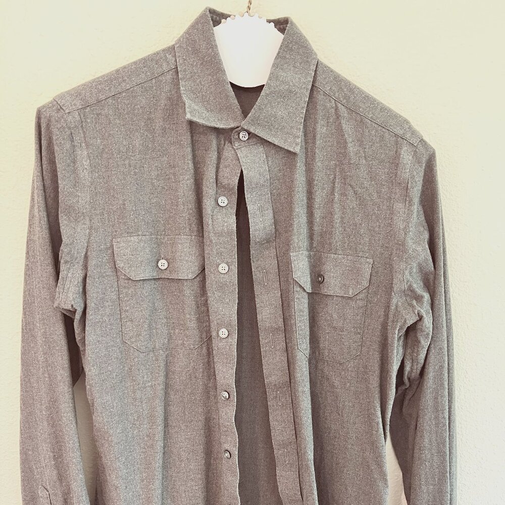 J. Hilburn tailored flannel shirt